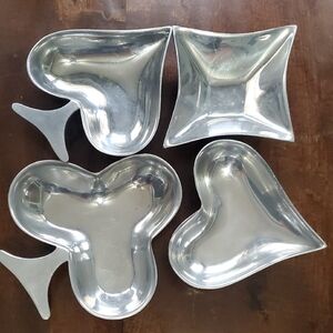 International Silver card suit serving pieces. 1950-1960's